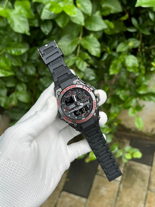 G Shock watches (Black + Red)