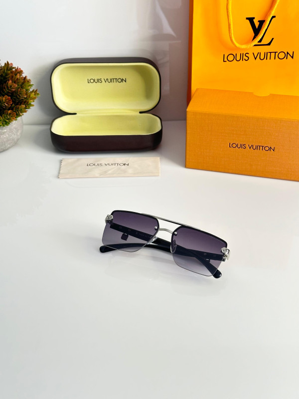 LOUIS VUITTON 5131 SILVER BLACK DCSunglass