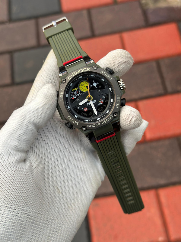 G Shock Ferrari Watch (Green + Black)