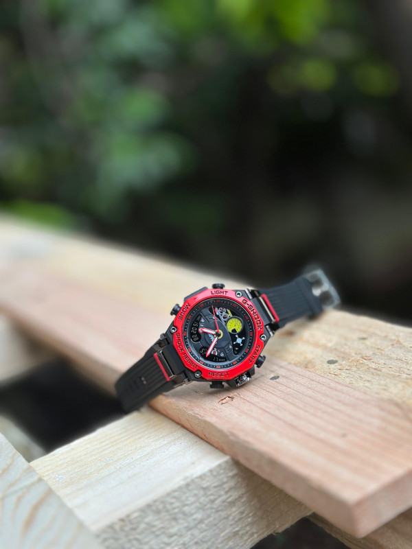 G Shock Ferrari Watch (Black+ Red)