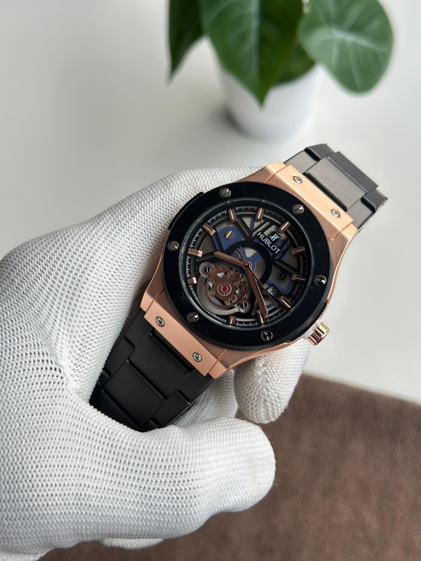 Hublot chain watches (RoseGold + Black)