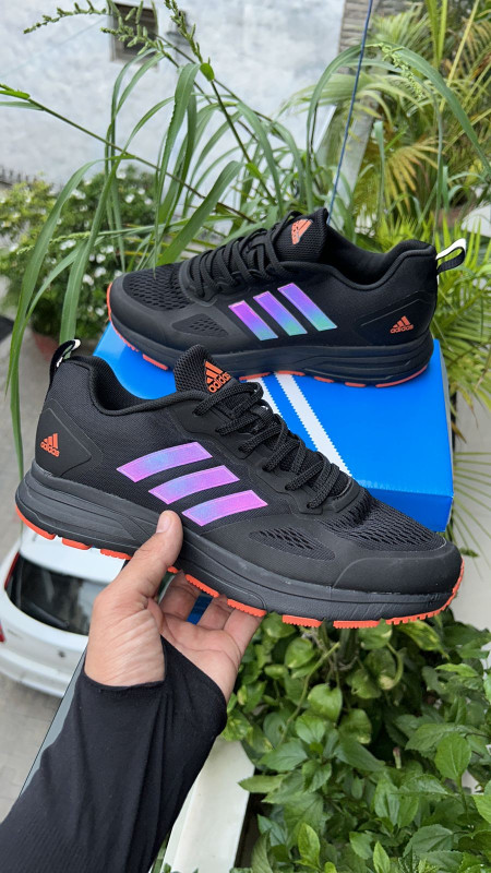 Adidas game court shoes ( Black + Orange)